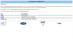 Desktop Screenshot of lists.faunalia.it